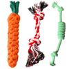 Brinquedo para Cachorro Nó de Corda para Dentição, Durável e Resistente a Mordidas, Nó de Corda para Limpeza dos Dentes, Brinquedo para Cachorro para Alívio do Tédio, Nó de Corda Durável e Resistente a Mordidas, Bastão para Dentição para Brincadeira Interativa