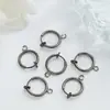 Pendientes de Clip sin Agujeros en las Orejas, Pendientes de Resorte Invisibles, Accesorios DIY, Aros de Oreja Hip-Hop que Conservan el Color Dorado de 18 Quilates, Pendientes Falsos, Hebillas para Orejas