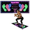 Esterilla de ejercicio de tierra de diatomeas para fitness, esterilla antideslizante para sentadillas de Pilates con huellas de pies, resistente a la suciedad y al desgaste, esterilla sencilla para entrenar