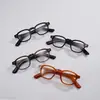 Lentes retro marco cuadrado japonés placa hecha a mano hombres y mujeres se pueden equipar con altura carey americano liso