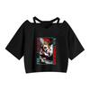 AliExpress Chainsaw Man motosserra Homem Camiseta Estampada Tamanho Europeu Camiseta Solta Feminina Nova Alça Manga Curta
