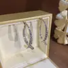 Pendientes de Aro con Tachuelas para TikTok, Pendientes Reversibles Dinámicos de Cola de Pez, Diseño de Moda, Pendientes con Clip Metálicos por Delante y por Detrás