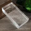 Tijolo de vidro transparente bolha cor parede divisória sólido quadrado hot melt tijolo Cristal padrão gelo super branco bar fábrica bloco