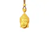 Tienda de Oro Mismo Estilo Colgante de Cabeza de Buda de Oro Macizo Collar Unisex Joyería de Colgante de Buda Maitreya de Imitación de Oro