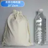 Bolsa de lona con cordón para embalaje de algodón, bolsa pequeña de tela para guardar joyas, logotipo imprimible