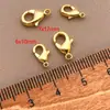 Cor dourada real banhada a cobre Ouro 18K 901/902 fecho lagosta Pulseira de miçangas Diy acessórios para joias atacado