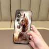 Aplicável para Capa de Celular Samsung S26 Ultra Capa Protetora A57 S24 Cavalo Galopante Marrom TPU Macio S25 PLUS Cavalo