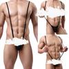 Noche ropa interior sexy de tres puntos sexy tirante ajustable de una pieza tanga pantalones T diseño de bolsa convexa U para hombre de una pieza