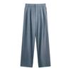 Conjunto Pequeno Usando um Conjunto de Regata Tricotada Irregular Camiseta Básica Calças Casuais Femininas Início da Primavera Terno de Três Peças