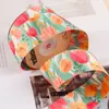 Cinta de dibujos animados con flores de colores, impresión a doble cara, lazo DIY, accesorios para el cabello de niños, cinta, cinta para el cuello de sombrero de paja