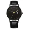 Novo Relógio Masculino, Estilo Executivo, Display Digital Simples, Calendário, Pulseira de Couro, Relógio de Pulso Casual a Quartzo, Atacado Direto da Fábrica