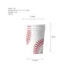Amazon Decoraciones de Mesa Temática de Béisbol Banderín Desechable Taza de Papel Plato de Papel Decoraciones de Cumpleaños