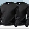 Sudadera para hombre 2026 otoño estilo americano holgada de manga larga cuello redondo deportiva engrosada pullover chaqueta moderna de peso pesado