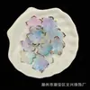 24mm gelatina flor de cuenco de cinco pétalos bronceado dos colores hecho a mano diy accesorios para joyería en línea rojo transmisión en vivo suministro en stock
