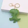 Venda Direta da Fábrica Couro Pu Dinossauro de Pelúcia Chaveiro Dinossauro Verde Fofo Chaveiro da Moda