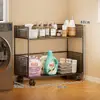 Estante de almacenamiento para baño, organizador de balcón junto a la lavadora, solución de almacenamiento multicapa para detergente de lavandería para el baño