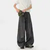 Pantalones Casuales Transpirables de Malla Estilo Americano para Hombres y Mujeres, Pantalones Largos Deportivos de Diseño Retro para Verano, Pantalones Sueltos de Secado Rápido de Marca de Moda