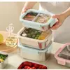 Lonchera aislada de acero inoxidable 316, caja bento con compartimentos, sellada, apta para trabajadores de oficina, apta para microondas, grado alimenticio