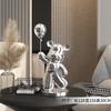 Adornos de piso para sala de estar, de lujo, con forma de oso violento, ligeros, para porche, decoración del hogar, tienda, sala de exposición, escultura de muñeca con un sentido de alto nivel.
