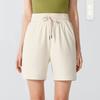 Shorts Deportivos Antibacteriales Grado 5A para Mujer Verano Delgados Verdes Holgados Adelgazantes Pantalones Midi Casuales Pantalones de Pierna Ancha Hot Pants de Cinco Puntos