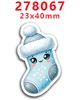 Parche de resina acrílica con lazo, adorables pegatinas decorativas para refrigerador, PR278055, 2023