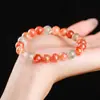 Jingde Jewelry Pulsera Arusha con Puntos Dorados Naturales Grado 8A Pulsera de Piedra Solar de una Sola Ronda Joyería de Regalo Venta al por Mayor