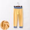 Calça térmica infantil Zhende de veludo dupla face com forro de veludo, outono, outono e inverno, calça para meninos e meninas, calça de aquecimento