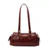 Bolsa de Almohada de Mano Retro Nueva de Verano Bolso de Hombro Simple Moderno Chic para el Trabajo Bolsa de Bowling