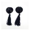 Poema Meisha: Pegatinas de leche con lentejuelas en forma de corazón y borlas sexys, accesorios de ropa interior sexy, pegatinas de pestañas sin costuras y antideslizamiento sexys