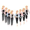 E-commerce Transfronteiriço Vestido para Boneca Barbie de 11 Polegadas 30cm Roupa Externa Pequena e Cheirosa Roupa Externa de Lã Calça de Couro Pronta para Venda