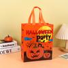 Bolsa de Halloween Transfronteriza de Tela No Tejida Murciélago Calabaza Bolsa Tote Regalo Centro Comercial Estudiante Compras Bolsa Plegable Venta al por Mayor