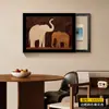 2026 Nuevo Modelo Caja de Medidor Eléctrico Pintura Decorativa Elefante Retro Cubierta de Caja de Distribución de Energía Pintura Colgante Caja de Energía Caja de Interruptor Principal Arte de Pared