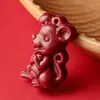 Mineral Crudo Cinabrio Arena Dorada Púrpura Arena Roja Imperial Accesorios de Collar con Colgante de Zodiaco de Dibujos Animados Venta al por Mayor Dropshipping