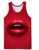 Directo de Fábrica Transfronterizo Nuevo Chaleco sin Mangas para Hombre Casual Holgado Talla Grande Estampado Digital 3D