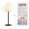 Lámpara de Mesa RGB de Pie Alto Luz Nocturna de Mesita de Noche Control Remoto Luz de Ambiente LED Moderna Minimalista Luz Decorativa Estilo Lujo Cruzado