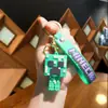 Llavero Colgante de Dibujos Animados de Minecraft Bloque de Construcción de Plástico Blando Muñeco Colgante para Mochila Bolso Cadena de Coche Pequeño Regalo Venta al por Mayor
