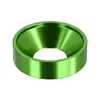 Arandela avellanada de aleación de aluminio coloreada, arandela de tornillo de cabeza plana cóncava anodizada verde m2m2.5m3m4m6m8