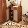 Zapatero 2026 Uso Doméstico Nuevo Modelo Zapatero en la Entrada de la Puerta Zapatero Multicapa a Prueba de Polvo para Habitaciones de Alquiler Bambú