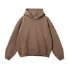 Nueva colección de otoño e invierno para hombre y mujer: Sudaderas y sudaderas con capucha de corte holgado, forradas de forro polar, modernas, con hombros caídos, de color liso, disponibles en stock para venta al por mayor y uso casual.