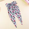 Accesorio para el Cabello Floral Estilo Coreano con Cola Larga Estampada, Pasador de Mariposa Estilo Pastoral Hecho a Mano, Pasador de Tela Dulce