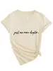 Camiseta de Manga Corta para Mujer Talla Grande con Cuello en V, Verano, Corte Holgado, Estampado de Letras Adelgazante, Top Casual Versátil