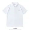 Nueva Camisa Polo de Solapa de Marca de Moda para Hombre Holgada de Manga Corta Verano Peso Pesado Casual Americana para Hombre Top Versátil