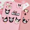 Acessórios de Resina Laço Kuromi Brilhante Feito à Mão DIY Cola Creme Capinha de Celular Grampo de Cabelo Imã de Geladeira Enfeites