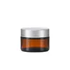 Botella de Vidrio Marrón para Crema al por Mayor 50g Botella para Crema Facial Botella para Crema de Ojos Botella Marrón a Prueba de Luz para Muestras Cosméticas Tarro para Mascarilla