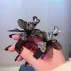 Accesorios Avanzados para el Cabello Pasador de Pedrería Parte Trasera de la Cabeza Pasador de una Palabra Pinza de Pato Flequillo Lateral Pinza de Lazo Pasador de Cinta
