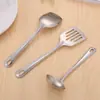 Cocina Cocinar Utensilios de Cocina Set Cuchara para Servir de Acero Inoxidable Pala para Servir con Fugas Pala para Fugas de Camping al Aire Libre Cuchara para Sopa Shell de Sopa Cuchara Macho para Fugas