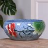 Tanque de Peces de Cerámica Jingdezhen Acuario de Escritorio Integrado Pintado a Mano para Cría de Peces Dorados, Tortugas, Nenúfares, Macetas de Loto, Tamaño Grande Fabricante