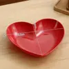 Plato Popular Lindo en Forma de Corazón de Amazon, Plato para Frutas, Plato para Ensalada, Tres Tamaños, Vajilla Doméstica Resistente a Roturas, Plato para Dulces