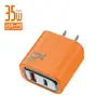 Carregador AC Multi-Porta Galvanizado Adaptador de Energia 5V2A Carregamento Rápido QC3.0+PD20W Carregador de Telefone