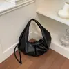2026 Nueva Elegante Bolsa de Hombro de Estilo Coreano de Nicho con Pliegues para Mujer, Bolso de Hombro de Gama Alta, Bolso de Viaje Versátil y de Moda